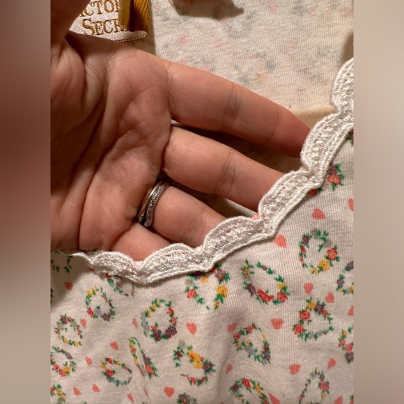 Vintage Y2K Victoria’s Secret Gold Label Pajama Set Floral Cottagecore Prairie,S - Picture 3 of 11